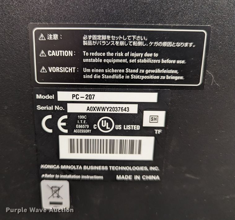 image for item LM9892 2010 Konica Minolta BizHub C360  all in one copier