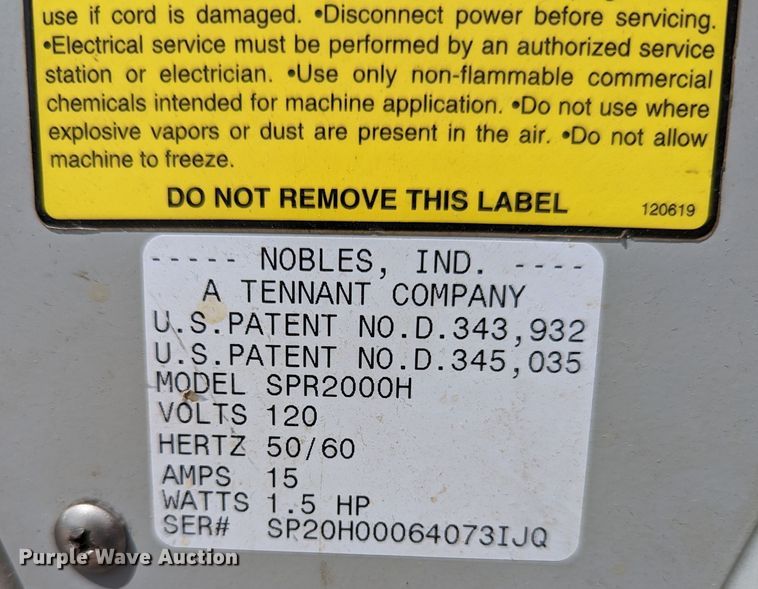 image for item LM9902 Nobles SpeedShine 2000  floor scrubber