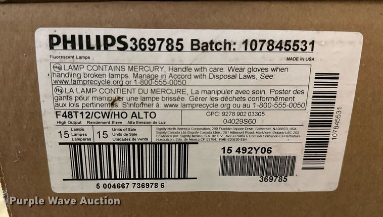 image for item LM9912 (73) Philips light bulbs