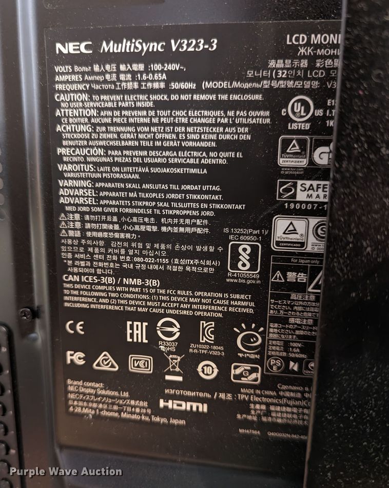 image for item LM9913 (8) televisions