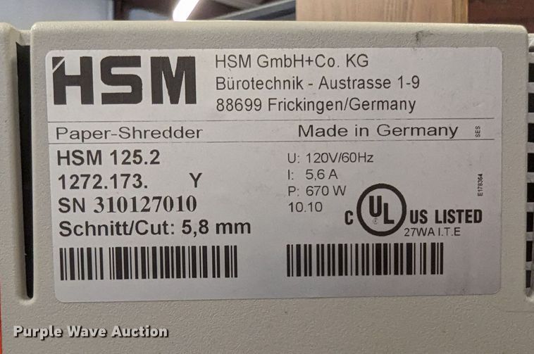 image for item LM9922 (2) shredders