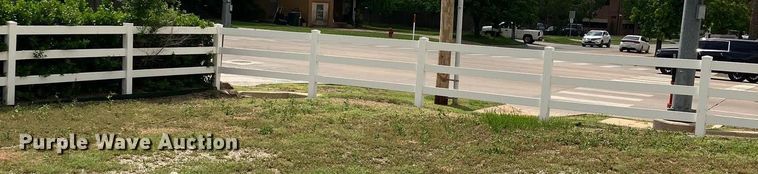 image for item LM9939 Approximately 240' of vinyl fence