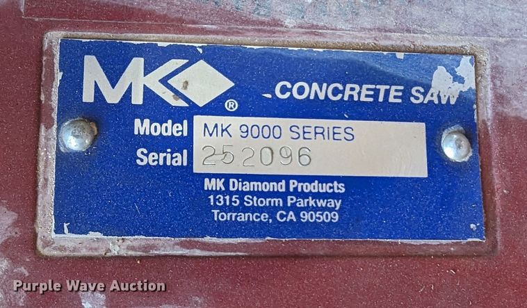 image for item LM9945 1995 MK Diamond MK 9000 series  concrete saw