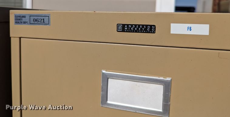 image for item LM9946 (9) Anderson Hickey HON vertical file cabinets