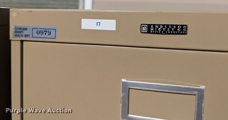 image for item LM9946 (9) Anderson Hickey HON vertical file cabinets
