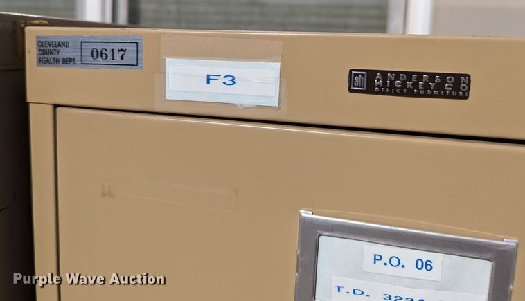 image for item LM9946 (9) Anderson Hickey HON vertical file cabinets