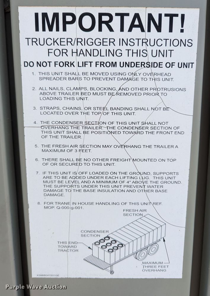 image for item LM9956 Trane Voyager  HVAC unit