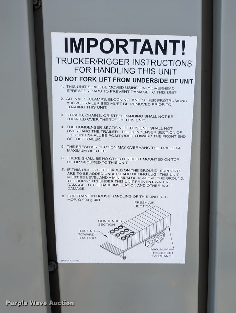 image for item LM9957 Trane Voyager  HVAC unit