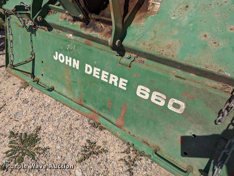 image for item LM9960 John Deere 660  rototiller