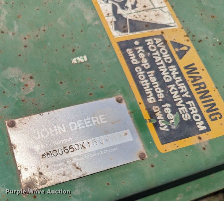 image for item LM9960 John Deere 660  rototiller