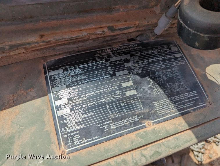 image for item LM9969 Caterpillar D7F  dozer