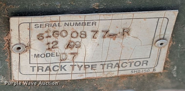 image for item LM9969 Caterpillar D7F  dozer