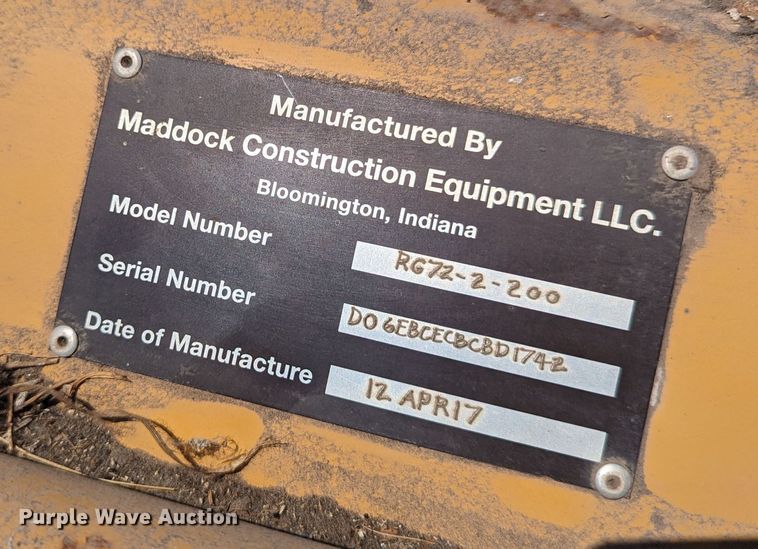 image for item LM9976 2017 Maddock  Rotograder RG72-2-200 cold planer