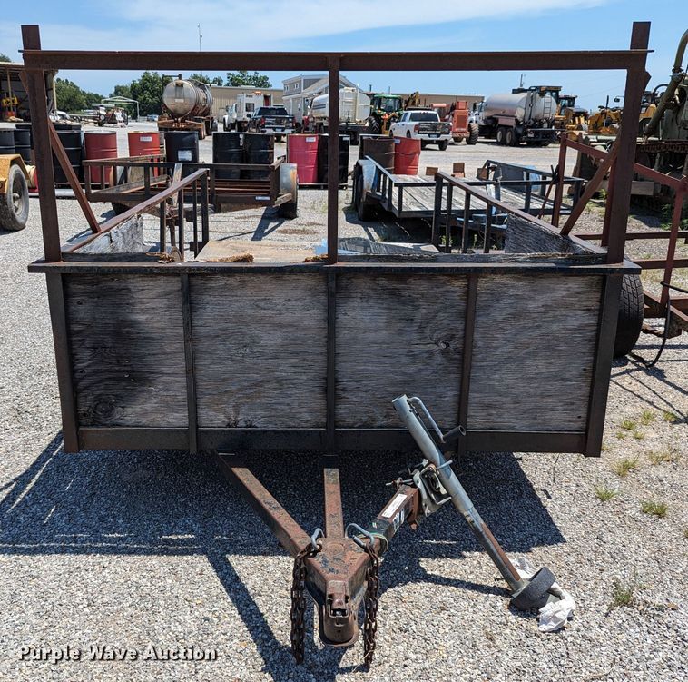 image for item LM9982 Shop built  utility trailer