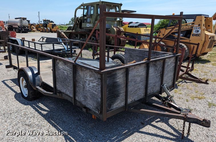 image for item LM9982 Shop built  utility trailer
