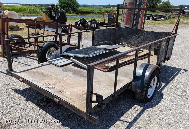 image for item LM9982 Shop built  utility trailer