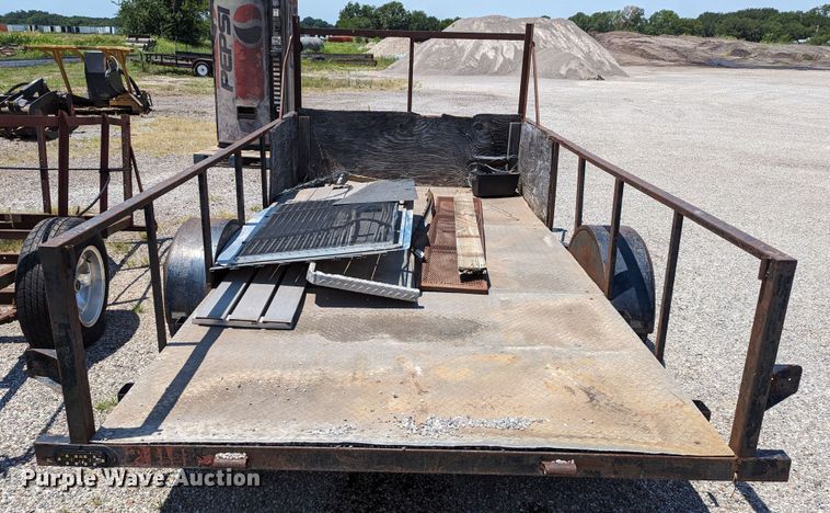 image for item LM9982 Shop built  utility trailer