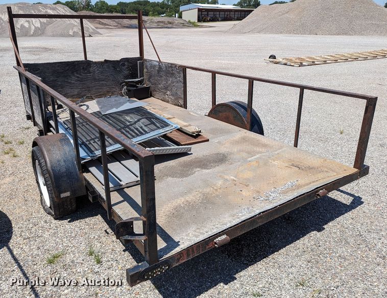 image for item LM9982 Shop built  utility trailer