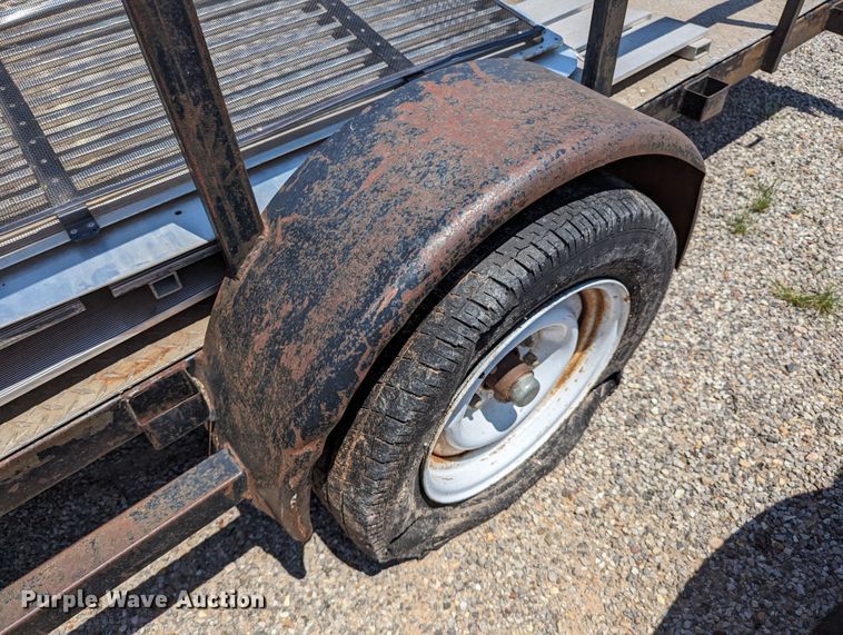 image for item LM9982 Shop built  utility trailer