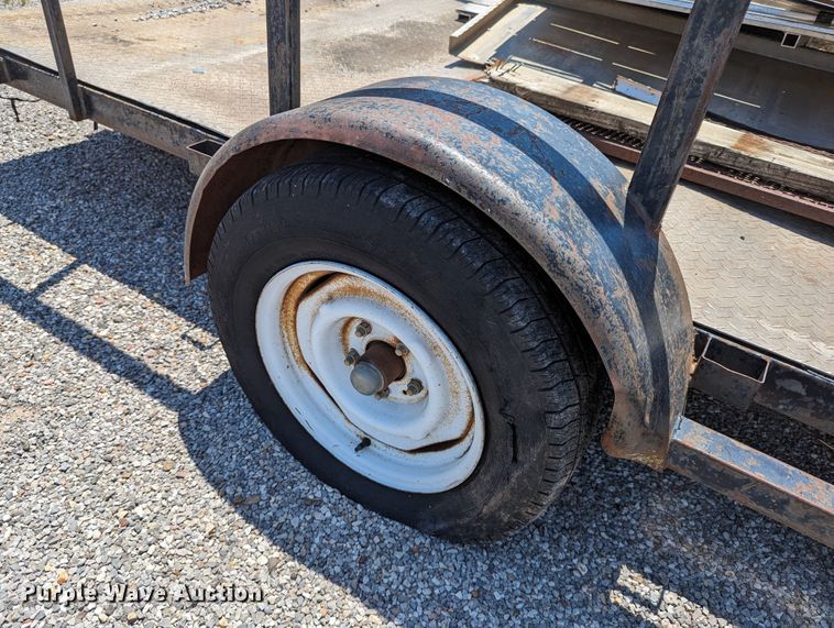 image for item LM9982 Shop built  utility trailer