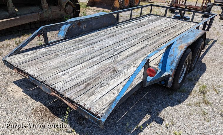image for item LM9983 Shop built  utility trailer