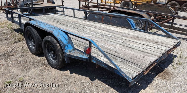image for item LM9983 Shop built  utility trailer