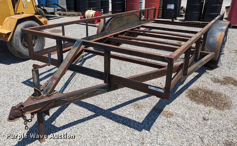 image for item LM9984 Shop built  utility trailer