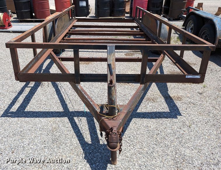 image for item LM9984 Shop built  utility trailer