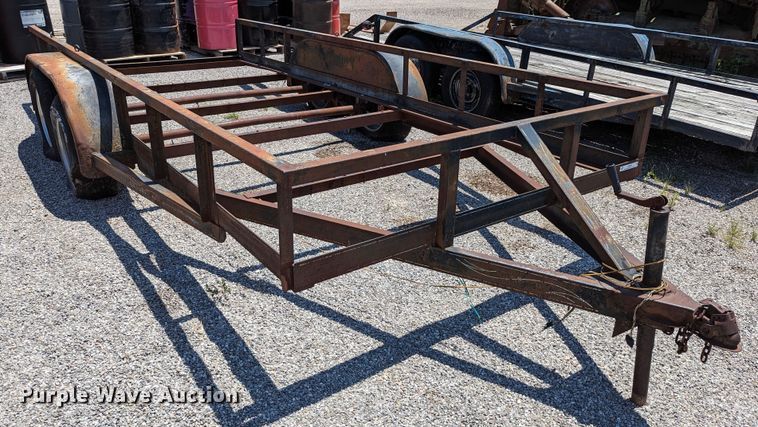 image for item LM9984 Shop built  utility trailer