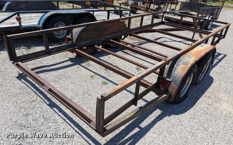 image for item LM9984 Shop built  utility trailer