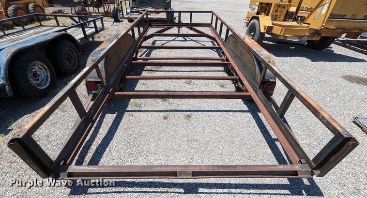 image for item LM9984 Shop built  utility trailer