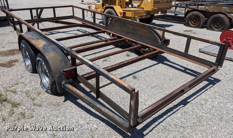 image for item LM9984 Shop built  utility trailer