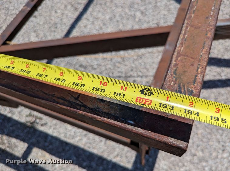 image for item LM9984 Shop built  utility trailer