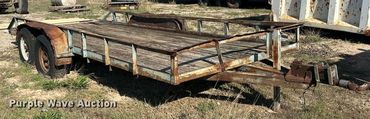 image for item LM9985 Shop built  utility trailer