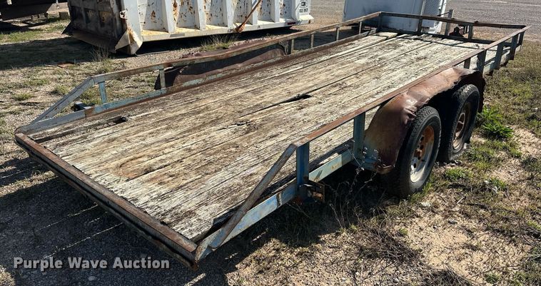 image for item LM9985 Shop built  utility trailer