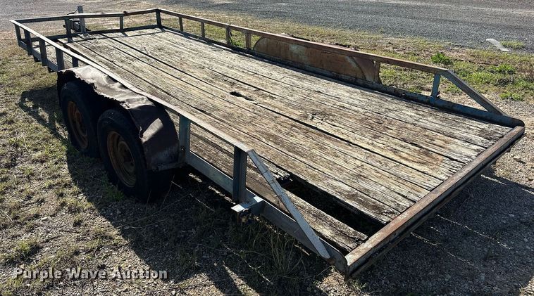 image for item LM9985 Shop built  utility trailer