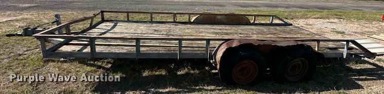 image for item LM9985 Shop built  utility trailer