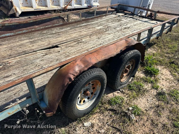 image for item LM9985 Shop built  utility trailer