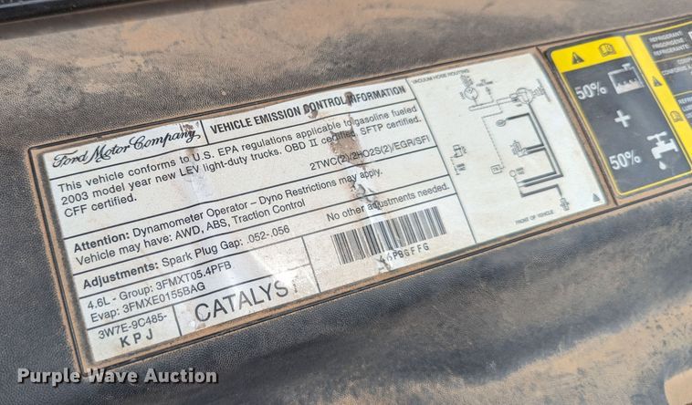 image for item LN9001 2003 Ford F150  pickup truck