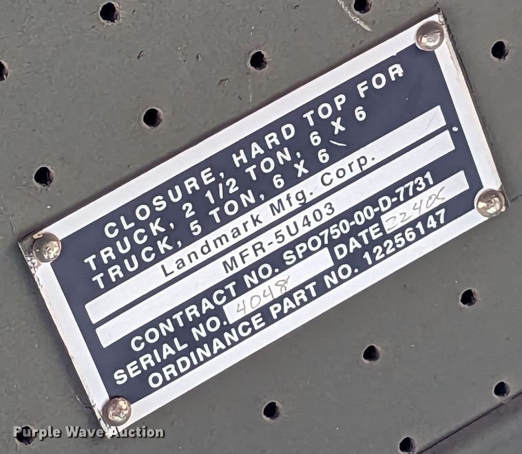 image for item LN9002 1985 Am General M929  dump truck