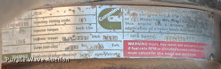 image for item LN9002 1985 Am General M929  dump truck