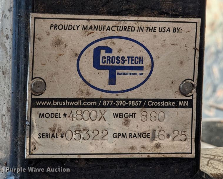 image for item LN9005 Cross-Tech 4800X  excavator brush cutter