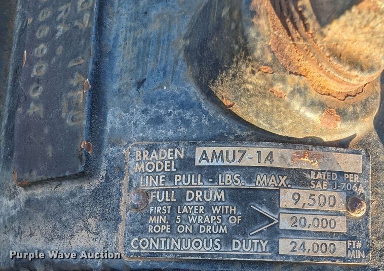 image for item LN9006 2007 Landoll 410-50  tilt deck equipment trailer