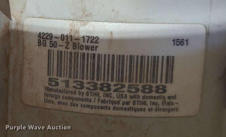 image for item LN9011 (2) stihl BG50 leaf blowers