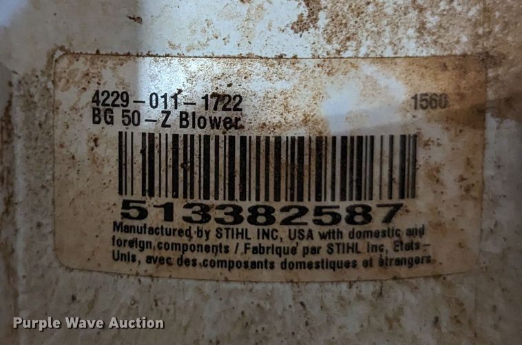 image for item LN9011 (2) stihl BG50 leaf blowers