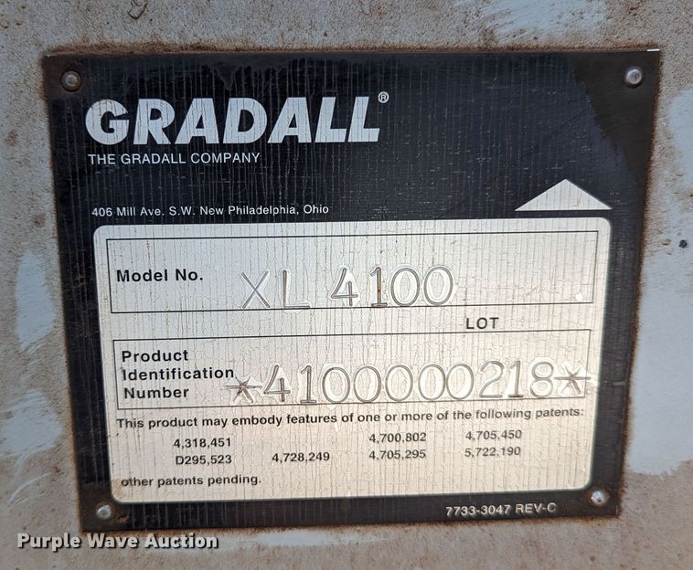 image for item LN9018 2007 Gradall XL4100 II  wheeled excavator