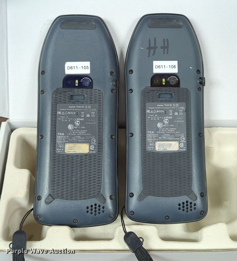 image for item LN9022 (2) Trimble Juno 5 Series GPS systems