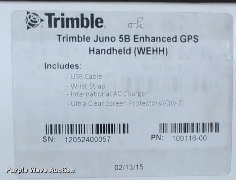 image for item LN9022 (2) Trimble Juno 5 Series GPS systems
