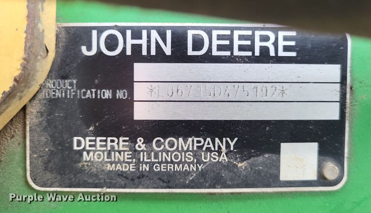 image for item LS9629 John Deere 6715  MFWD tractor
