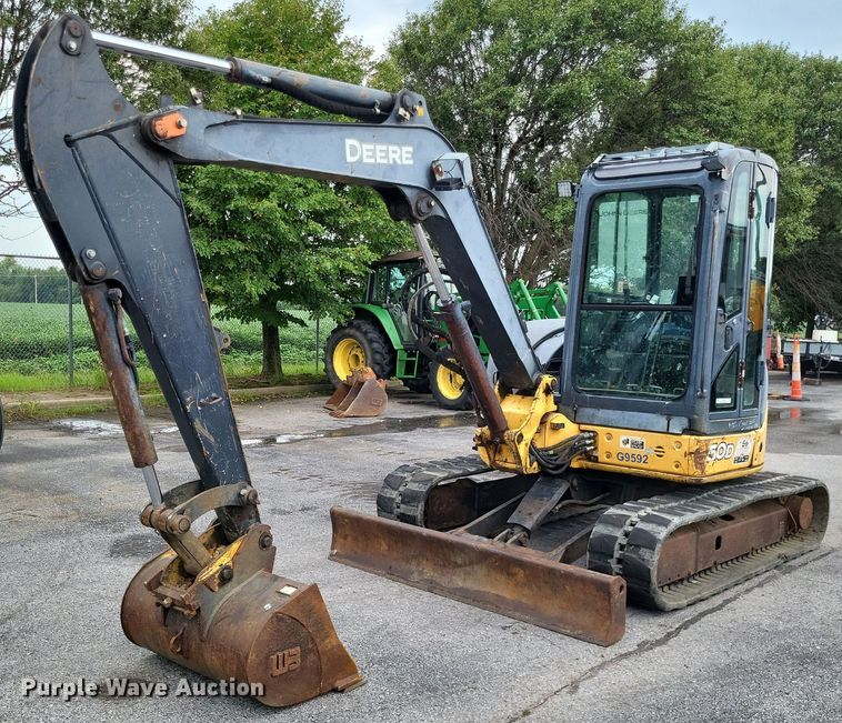 image for item LS9642 2008 John Deere 50D  mini excavator